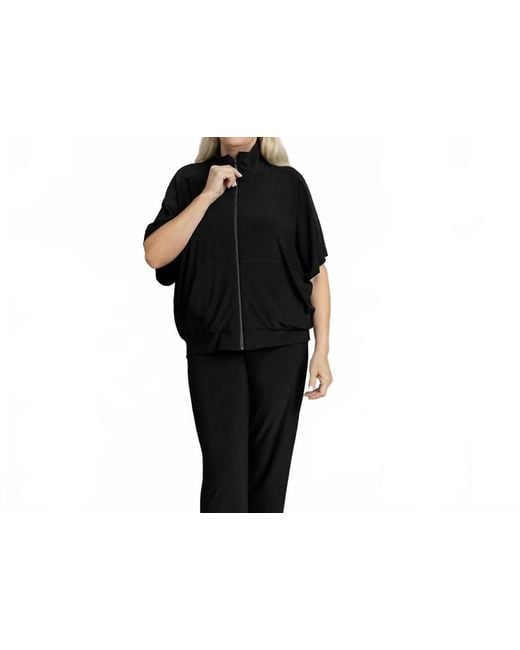 Sympli Black Wing Zip Up Jacket