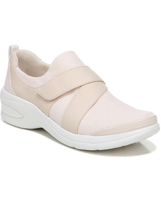 Bzees White Refresh Slip On Activewear Running Shoes
