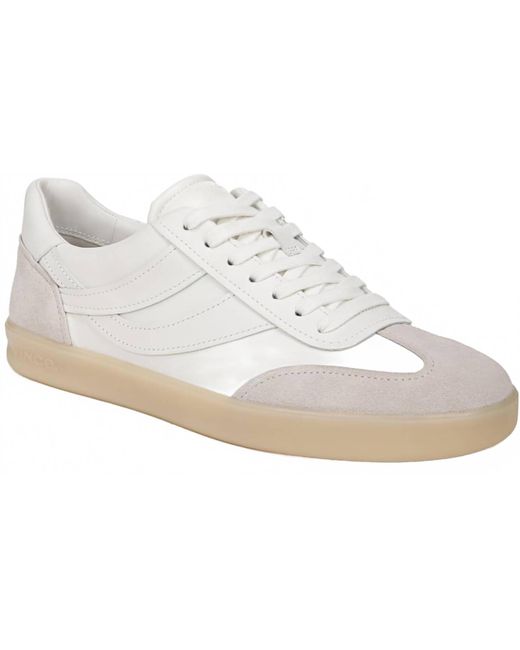 Vince White Oasis-M Lace Up Retro Sneakers for men