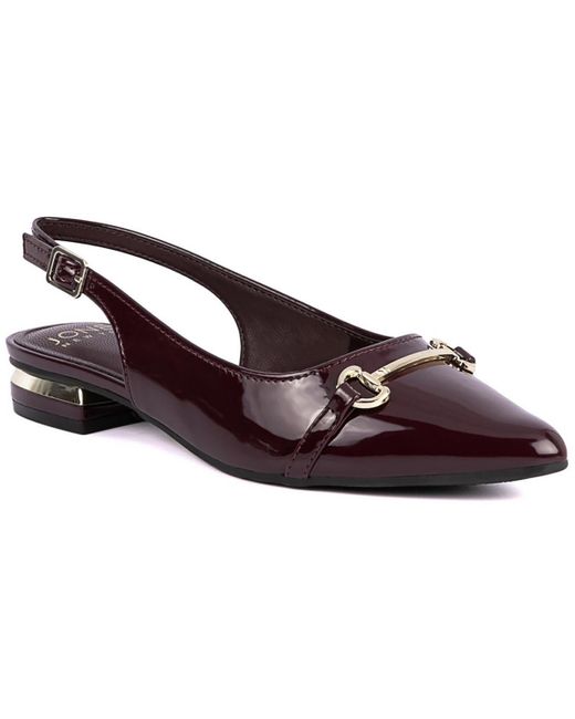 Jones New York Brown Quaden Adjustable Manmade Slingbacks