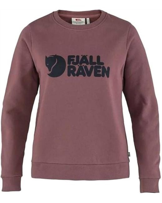 Fjallraven Purple Logo Pullover Sweater