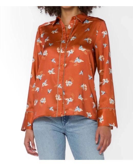 Velvet Heart Orange Liza Top