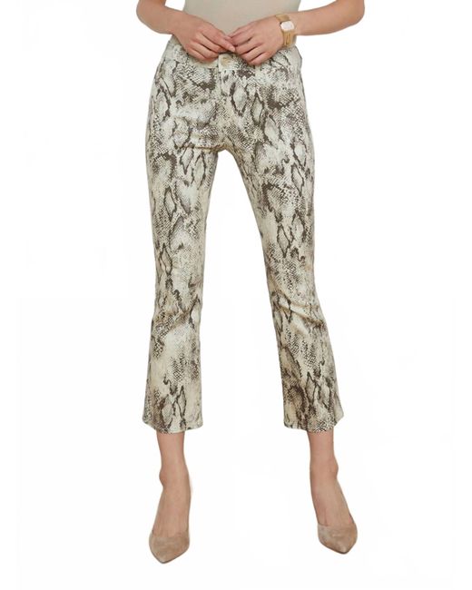 L'Agence Natural Tati High Rise Crop Micro Boot Jean