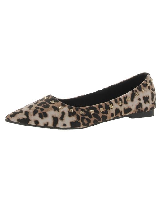 New York & Company Brown Harper Leopard Print Flats Loafers