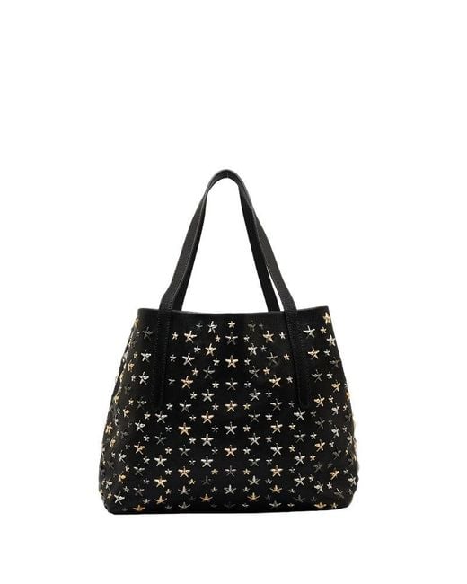 Jimmy Choo Black Sofia M Leather Tote Bag