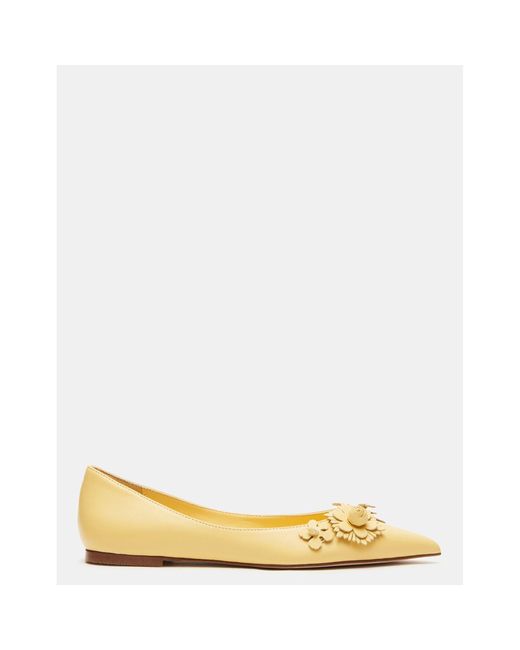 Steve Madden Natural Maria Yellow Leather