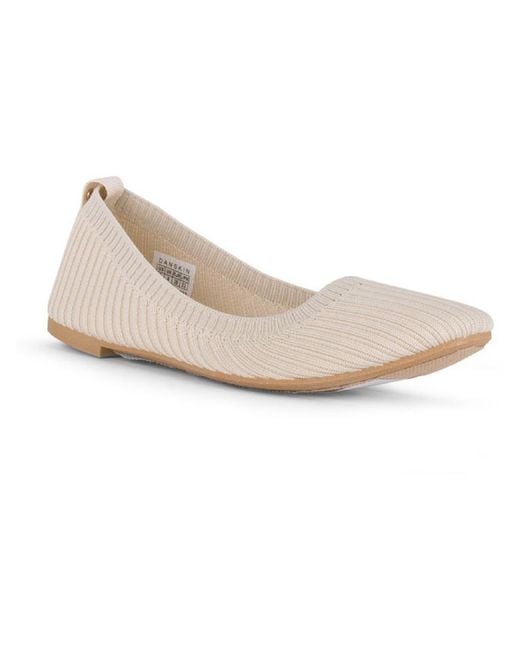 Danskin Hope Vegan Slip On Ballet Flats in White Lyst