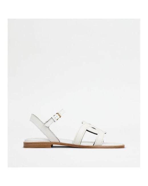 Tod's White Kate Sandals