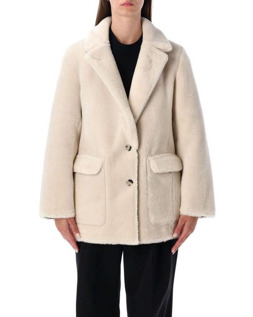 Urbancode Reversible Jacket With Plush Texture in Natural | Lyst