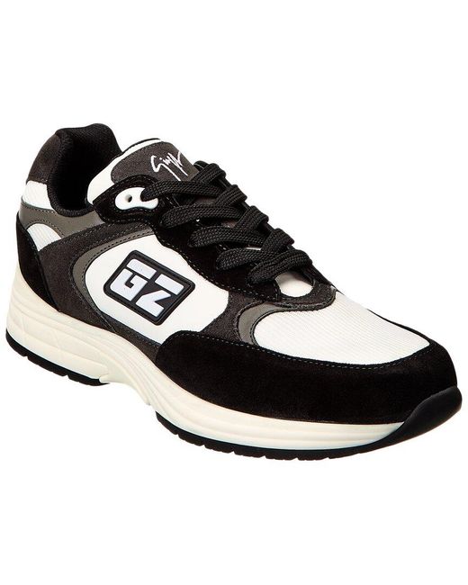 Giuseppe Zanotti Black Gz Runner Leather & Suede Sneaker for men