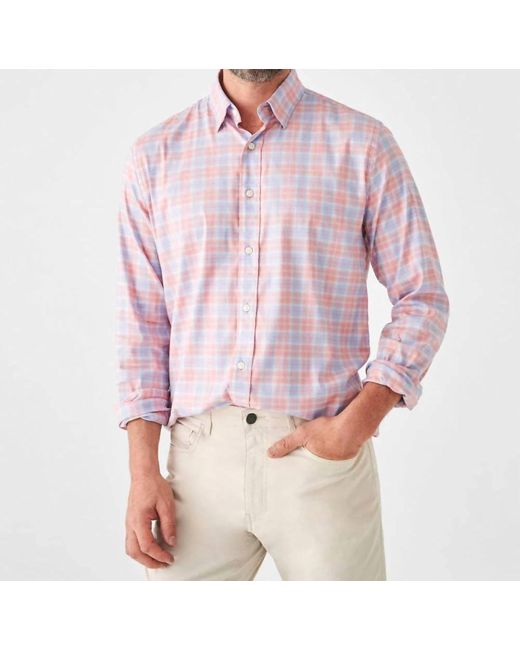 Faherty Brand Pink The Movement Shirt for men