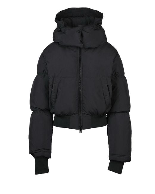 DIESEL Black Nylon Short Down Jacket