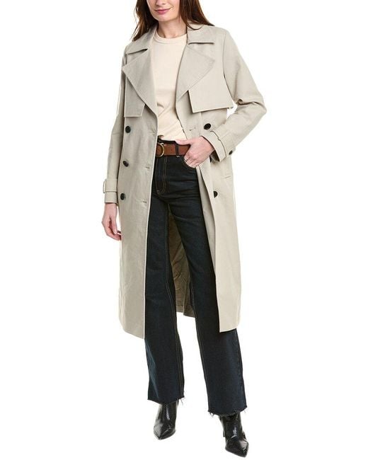 AllSaints Natural Mixie Leo Trench Coat