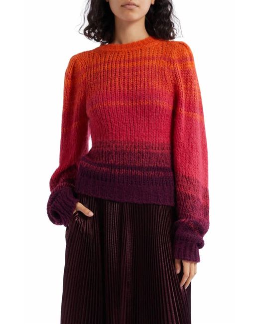 Ulla Johnson Red Rosalia Pullover Sweater