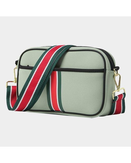 Fashnzfab Green Color Block Detailed Solid Crossbody Bag