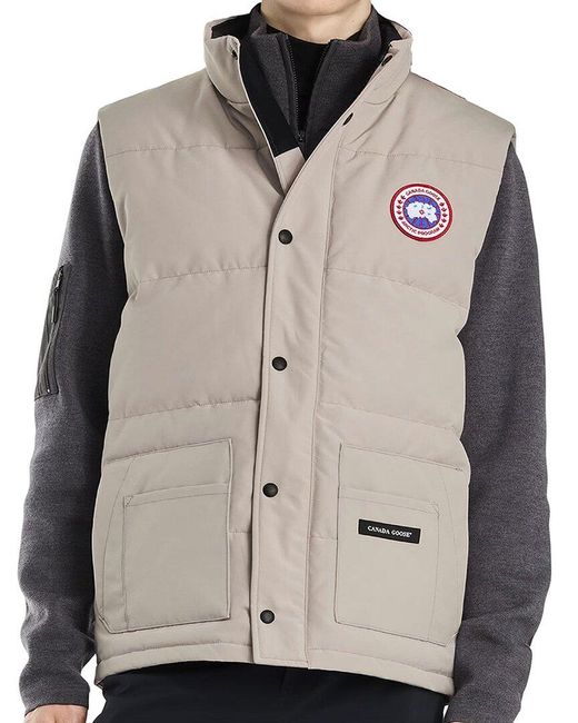 Canada Goose Gray Freestyle Crew Vest for men