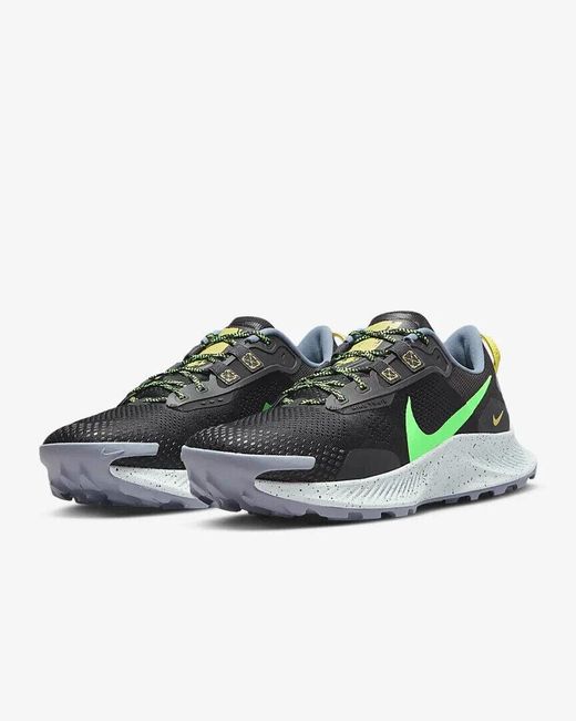 Nike Pegasus Trail 3 Da8697-004 Black/green Strike Running Shoes Clk877 for men
