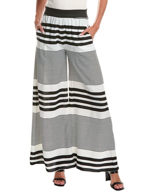 Gracia Wide Leg Pant in Gray Lyst