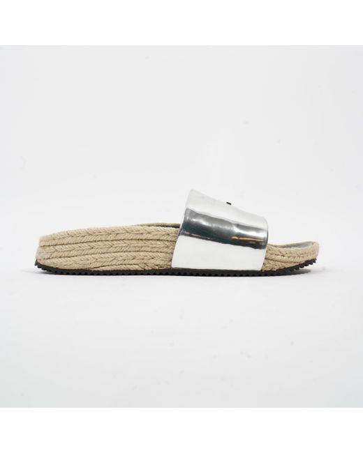 Alexander Wang White Slide Patent Leather