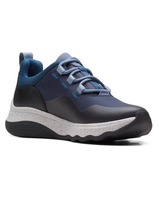 Clarks Blue Jaunt Leather Workout Running & Training Shoes