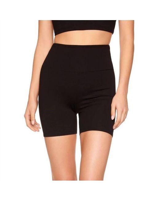 Susana Monaco Black Solid Bike Short