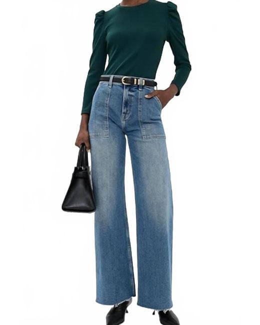 Veronica Beard Blue Britney Top