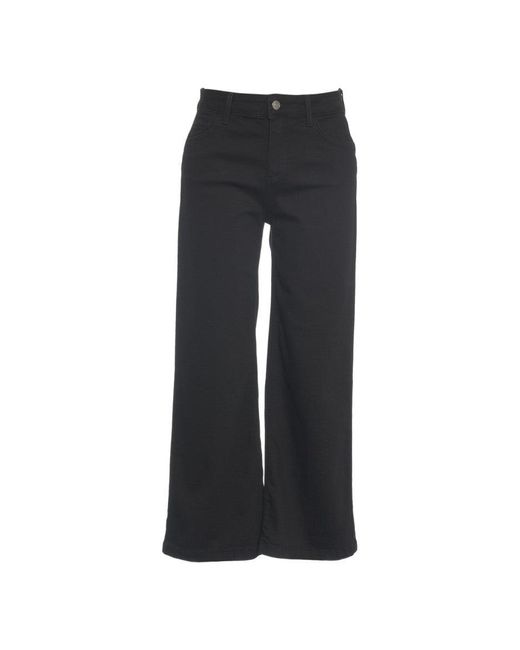 Liu Jo Black Wide Leg Cropped Jeans
