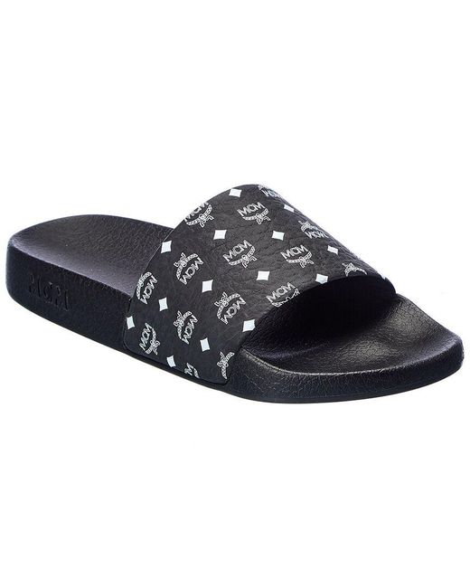 mcm visetos monogram slide