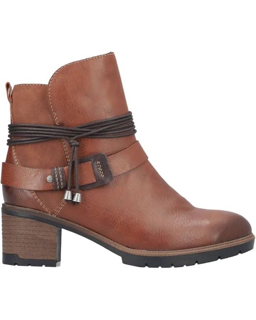 Rieker Brown Kylie 80 Ankle Boots