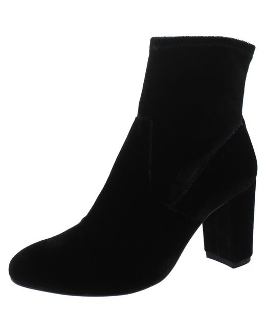 Walking Cradles Black Melody Velvet Dress Ankle Boots