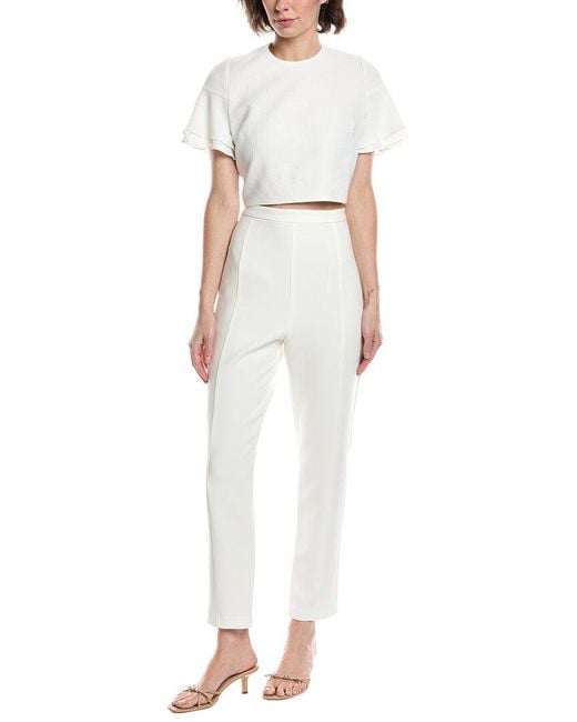 Black Halo White 2Pc Syon Jumpsuit