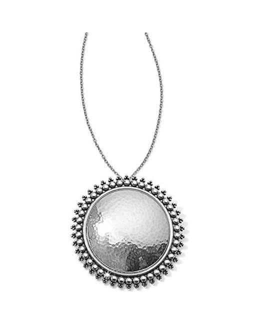 Brighton Metallic Telluride Teardrop Round Necklace