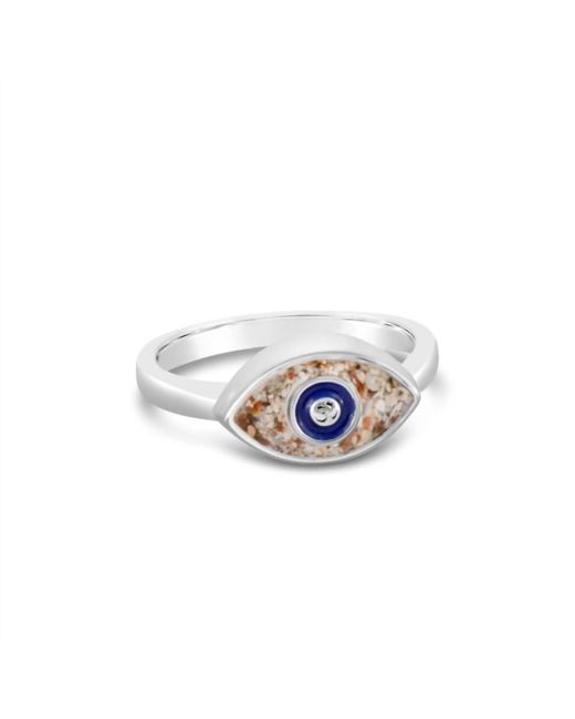 Dune White Third Eye Chakra Ring