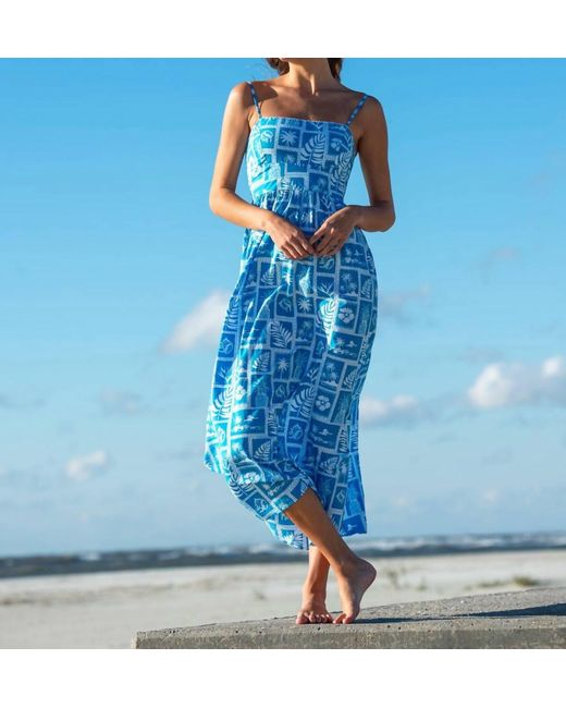 Olivia James the Label Abigail Dress in Blue | Lyst