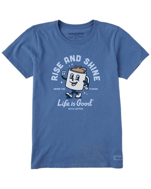 Life Is Good. Blue Crusher T-Shirt