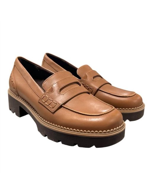 Vionic Brown Leather Fillmore Slide On Loafer
