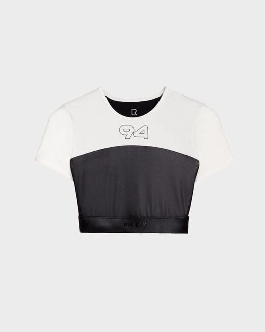 Rudsak White Liliane Active Crop Top