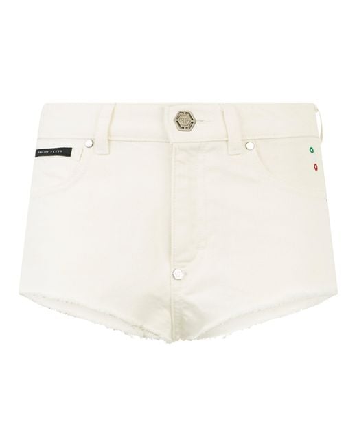 Philipp Plein Natural Hot Pants Basic