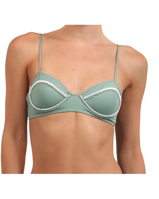Seasalt Green Lime Bikini Top
