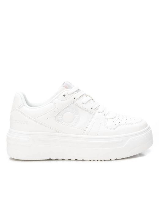 Xti White Casual Platform Sneakers