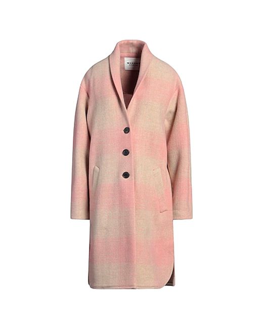 Isabel Marant Pink Blend Wool Coat