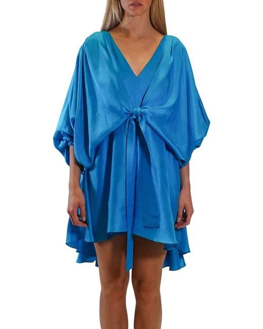 azeeza blue dress Sophia Modest Midi in Midnight Blue XLarge