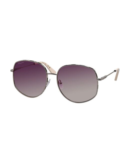 Ferragamo Purple Sf 277s 721 61mm Irregular Sunglasses