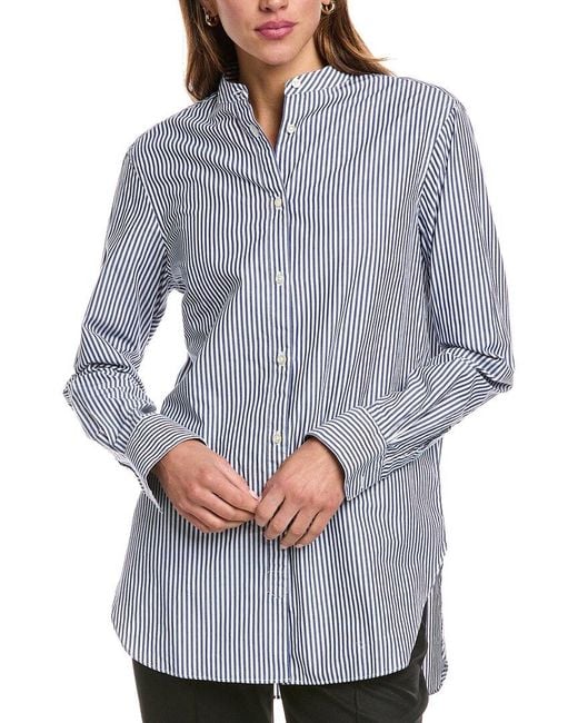 Officine Generale Gray Officine Generale Amelia Poplin Shirt