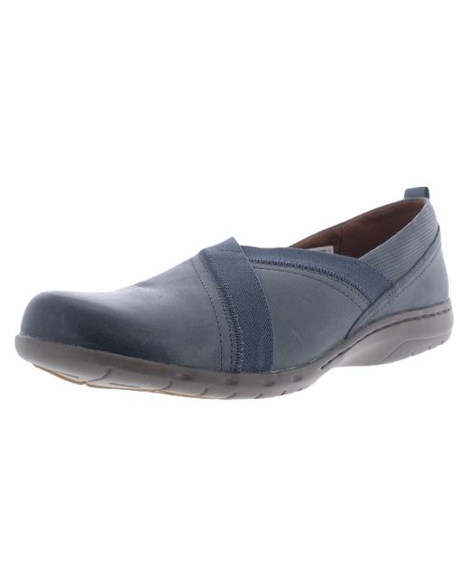 Cobb Hill Blue Ch Penfield Envelope Leather Slip On Flats