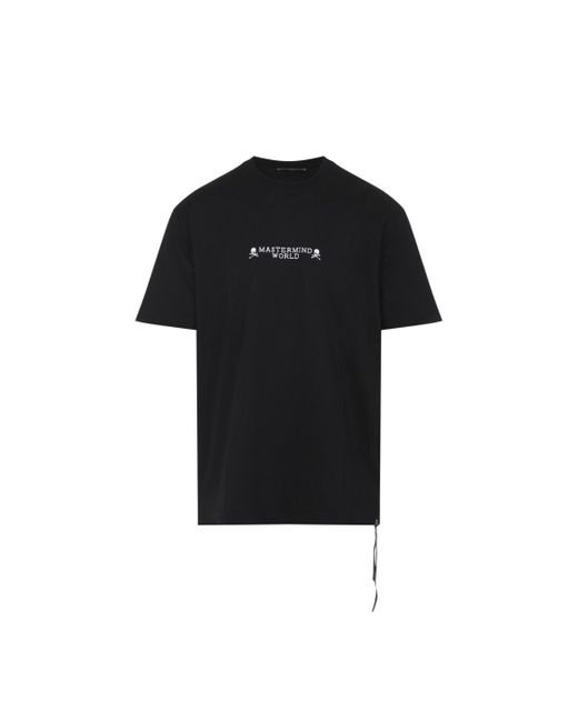 MASTERMIND WORLD Black I Do Not Care" Short Sleeves Tee for men