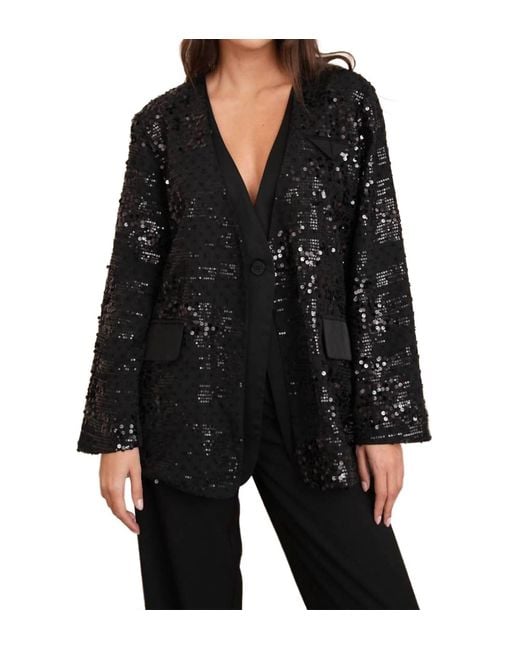 Choklate Paris Black Channel Sequin Jacket