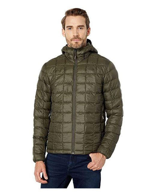The North Face Green Thermoball Eco Nf0aglk21l Taupe Hooded Jacket Ncl430 for men