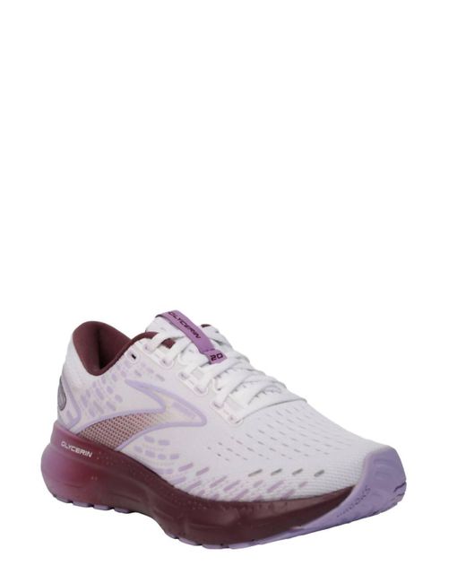 Brooks Purple Glycerin 20 Running Shoes - B/medium Width