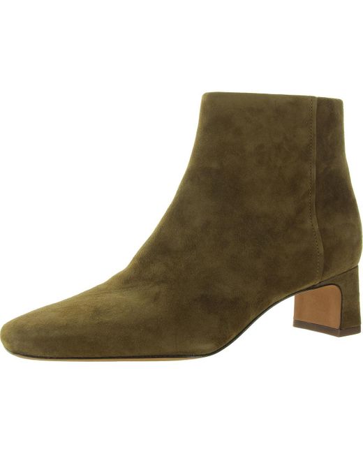 Vince Green Silvana Zip Up Square Toe Ankle Boots